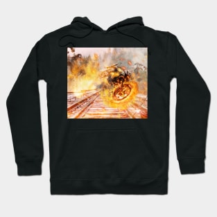 3D GHOST RIDER TRAIN Hoodie